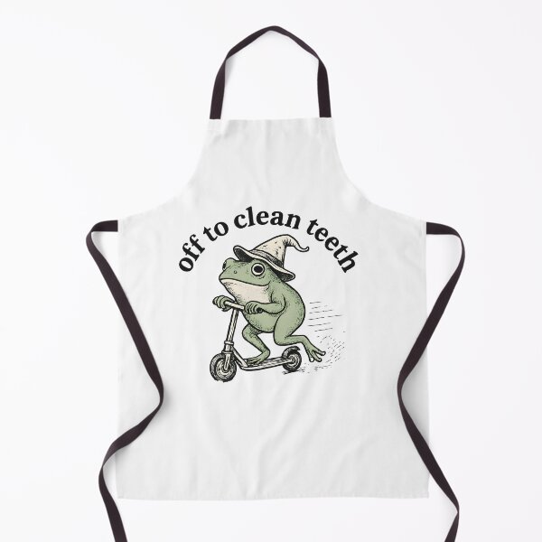 Item preview, Off To Clean Teeth Frog Scooter designed and sold by SiarheiYur.