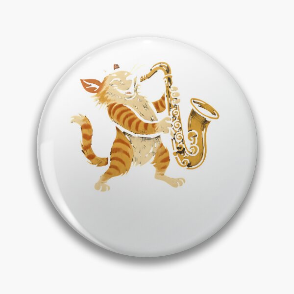 Item preview, Jazz Cat Playing Saxophone designed and sold by SiarheiYur.