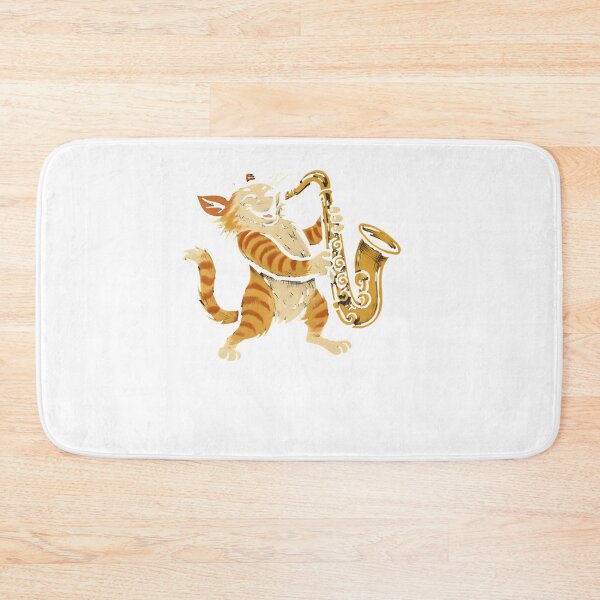 Item preview, Jazz Cat Playing Saxophone designed and sold by SiarheiYur.