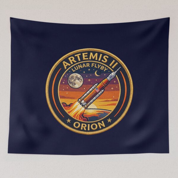 Item preview, Orion's Journey: Retro Lunar Flyby Mission designed and sold by Swanny's Custom T-shirt and Gift Designs.
