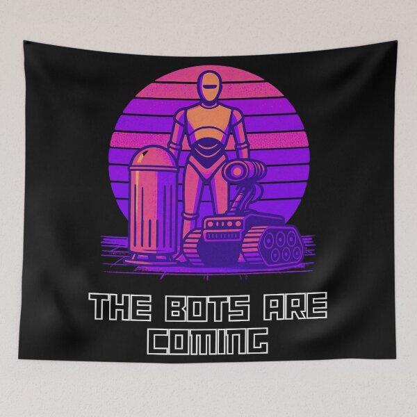 Item preview, Humanoid Robot The Bots Are Coming AI Sci Fi Futuristic Android AI Tech Graphic Tee designed and sold by TEEJAMBOREE.