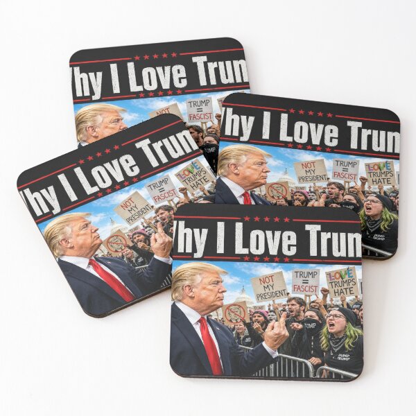 Item preview, Trump Gives The Finger To Leftist Demonstrators designed and sold by JoelsCorner.