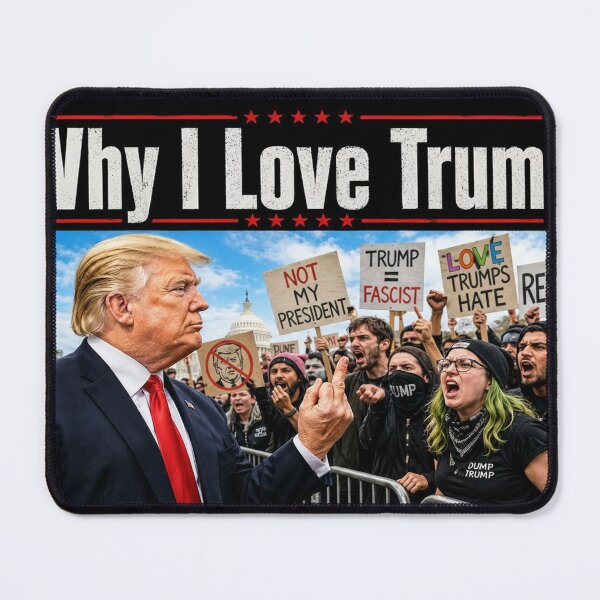 Item preview, Trump Gives The Finger To Leftist Demonstrators designed and sold by JoelsCorner.