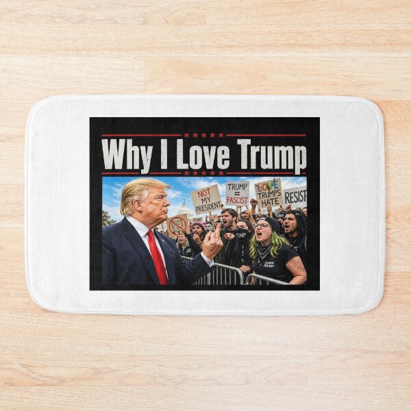 Item preview, Trump Gives The Finger To Leftist Demonstrators designed and sold by JoelsCorner.