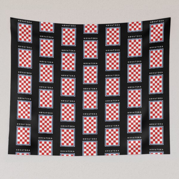 Item preview, Hrvatska Checker Blue Border designed and sold by Zamian86.