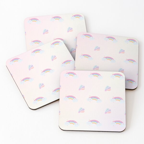 Item preview, Cute Pastel Rainbow Pattern – Kawaii Clouds & Stars Aesthetic Design designed and sold by Mobile Cases Store.