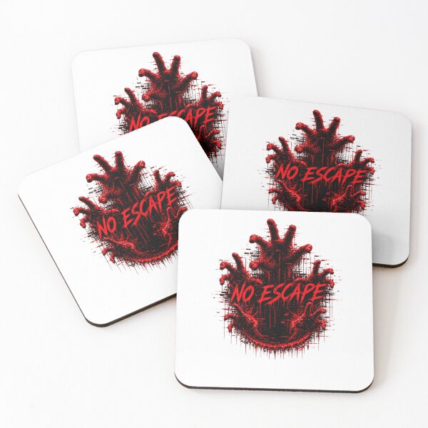 Item preview, No Escape Glitch Hands Shirt – Dark Cyberpunk Horror Red Aesthetic designed and sold by UnglaublichGut.