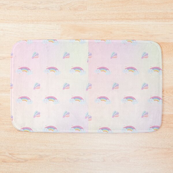 Artikelvorschau, Niedliches Regenbogenmuster in Pastellfarben – Ästhetisches Design mit Kawaii-Wolken und Sternen entworfen und verkauft von Mobile Cases Store.