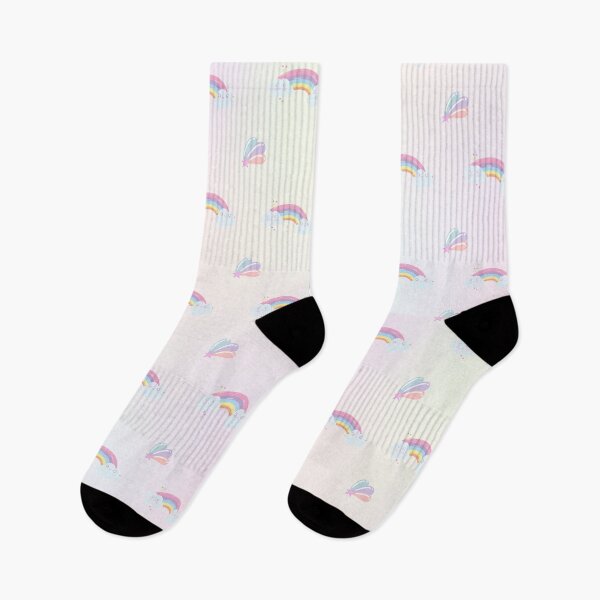 Artikelvorschau, Niedliches Regenbogenmuster in Pastellfarben – Ästhetisches Design mit Kawaii-Wolken und Sternen entworfen und verkauft von Mobile Cases Store.