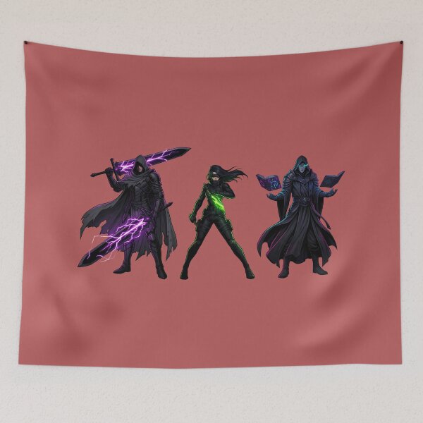 Item preview, Dark Shadow Monarchs - Fantasy Warrior Trio designed and sold by LYZ7VANI.