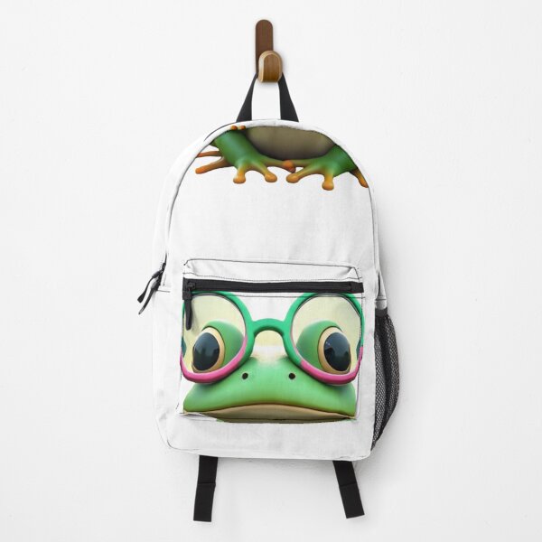 Item preview, Cute Cartoon Frog With Pink Round Glasses designed and sold by Hafcishop.