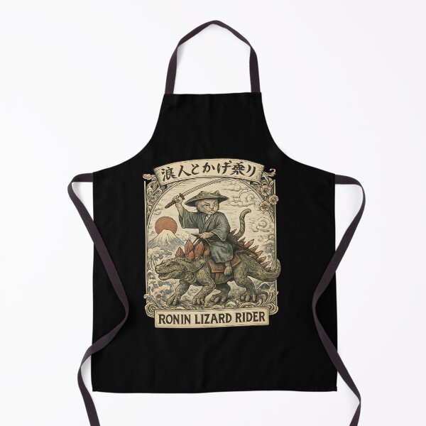 Item preview, Ronin Lizard Rider Woodblock Poster designed and sold by SiarheiYur.