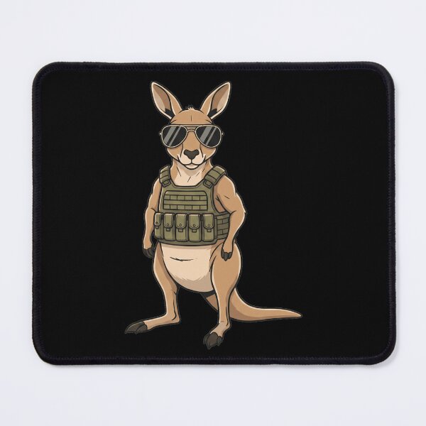 Item preview, Tactical Kangaroo Wearing Aviator Sunglasses designed and sold by k3rstman1.