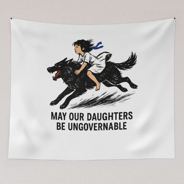 Item preview, Black Wolf Rider Wild Daughter designed and sold by SiarheiYur.