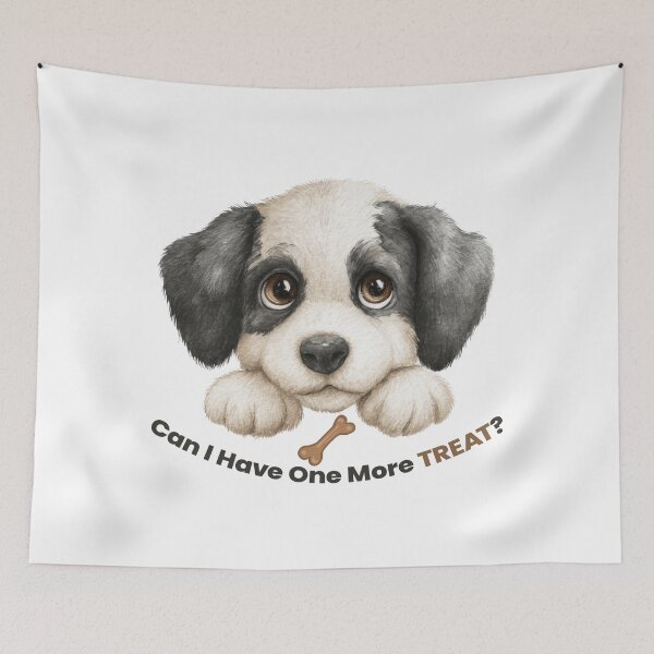 Item preview, Cute Puppy Eyes Can I Have One More Treat Funny Dog Sticker Shirt Gift designed and sold by olenapetol.