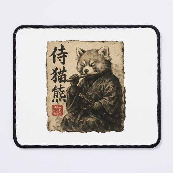 Item preview, Samurai Red Panda Flute designed and sold by SiarheiYur.