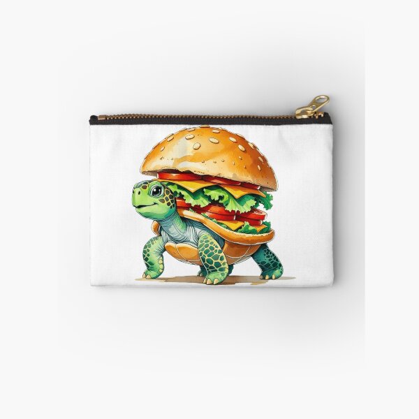 Item preview, Funny Sea Turtle Hamburger Fast Food Hybrid Art designed and sold by AQUILAKREO.