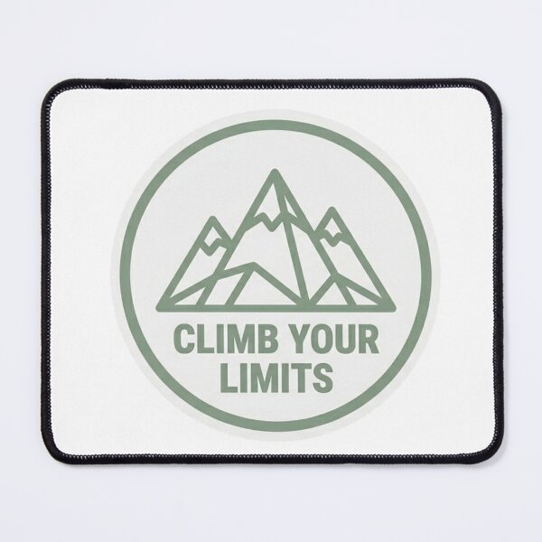 Item preview, Climb Your Limits – Mountain Badge Sticker designed and sold by asmaqa.