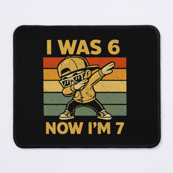 Item preview, I Was 6 Now I’m 7 Dab Kid designed and sold by SiarheiYur.