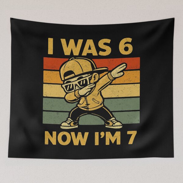 Item preview, I Was 6 Now I’m 7 Dab Kid designed and sold by SiarheiYur.