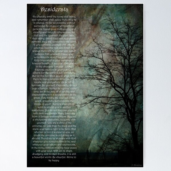 Item preview, Desiderata Of Happiness - Vintage Art designed and sold by Jordan Blackstone.