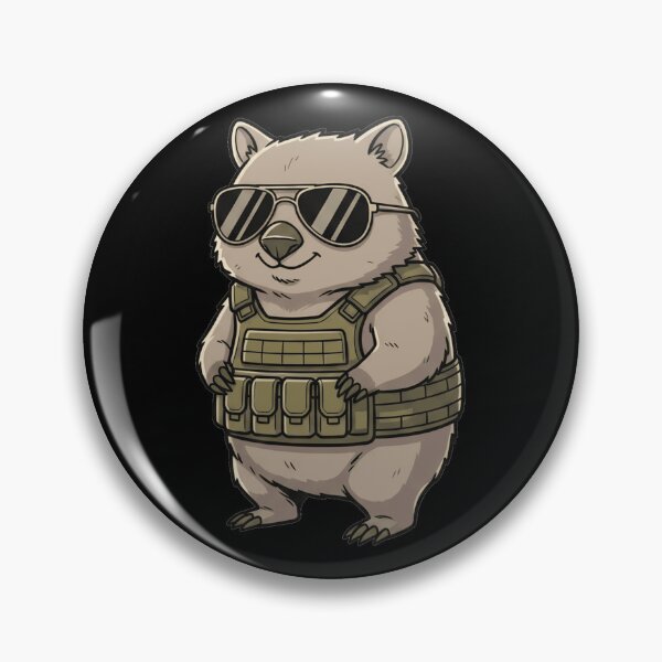 Artikelvorschau, Cooler taktischer Wombat mit Pilotenbrille entworfen und verkauft von k3rstman1.