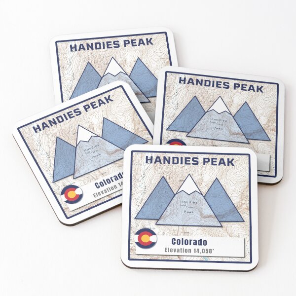 Item preview, Souvenir Mountain Map - Colorado Handies Peak designed and sold by Willz Designz.
