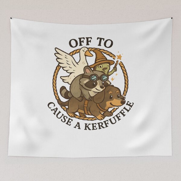 Item preview, Off To Cause A Kerfuffle Crew designed and sold by SiarheiYur.
