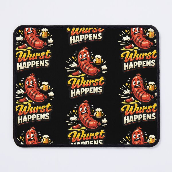 Item preview, Wurst Happens – Funny German Sausage T‑Shirt designed and sold by Redwan Sarker ⭐⭐⭐⭐⭐.