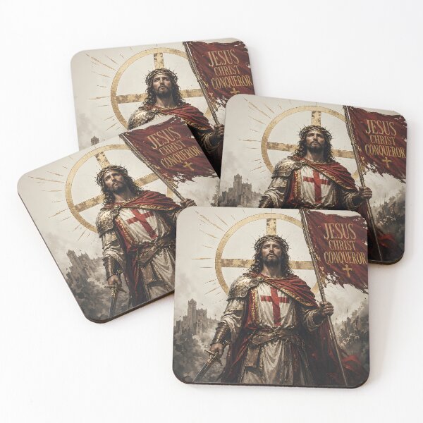 Item preview, Jesus Christ Conqueror – Victorious Christian Warrior Art designed and sold by dfranc.