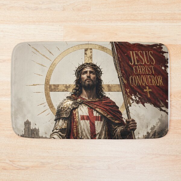 Item preview, Jesus Christ Conqueror – Victorious Christian Warrior Art designed and sold by dfranc.