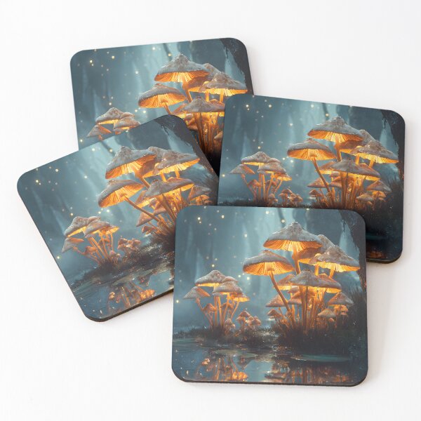 Item preview, Moody Mushrooms | Misty Enchanted Woodland designed and sold by MedicinalMushies.