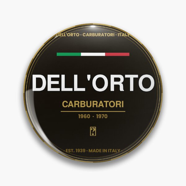 Item preview, Dell'Orto Carburatori Vintage Italian Motorcycle Carburetor Logo 1960s Retro Badge designed and sold by sineXshop.