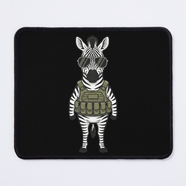 Item preview, Tactical Zebra in Military Gear with Sunglasses designed and sold by k3rstman1.