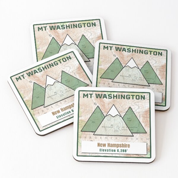 Item preview, Souvenir Mountain Map - New Hampshire Mt Washington designed and sold by Willz Designz.