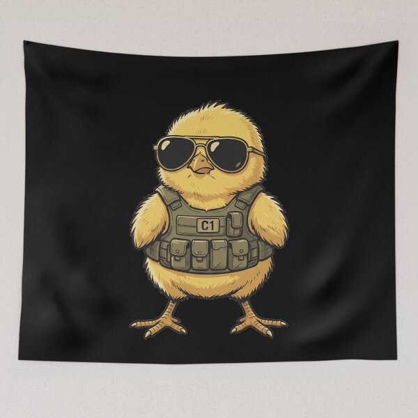Item preview, Tactical Baby Chick with Aviator Sunglasses designed and sold by k3rstman1.