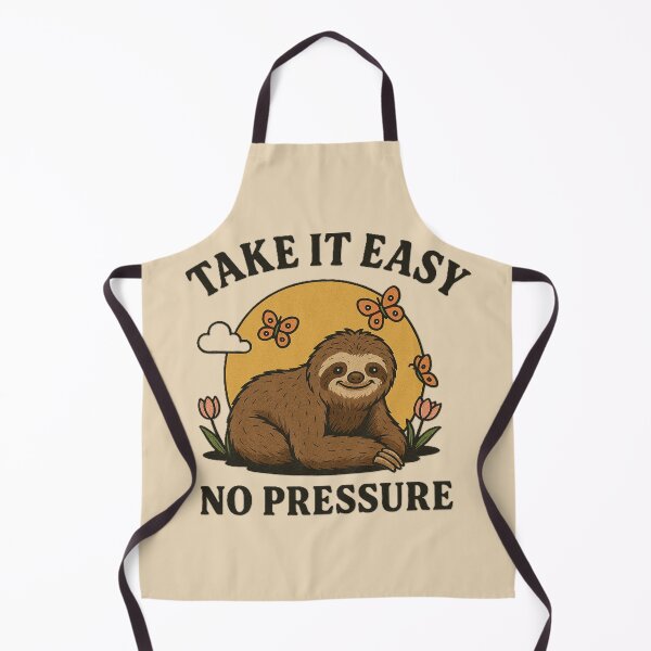 Item preview, Take It Easy No Pressure Sloth Cute Motivational Quote Vintage Aesthetic Relaxing Design designed and sold by Negisandeep studio.