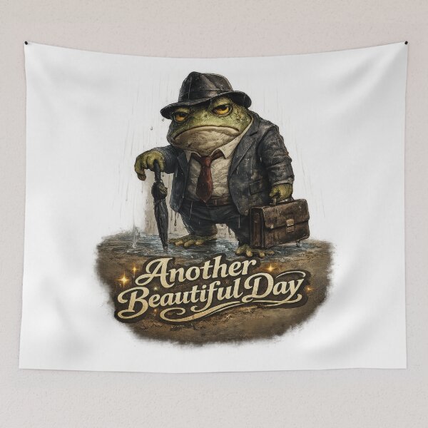 Item preview, Another Beautiful Day Dapper Frog designed and sold by jgvisualarts.