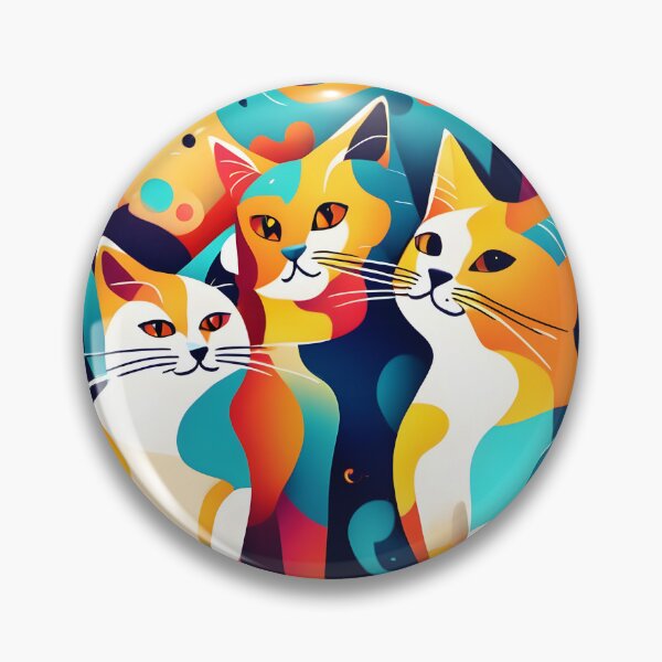 Item preview, Abstract Cat Trio designed and sold by ByNicoleSara.