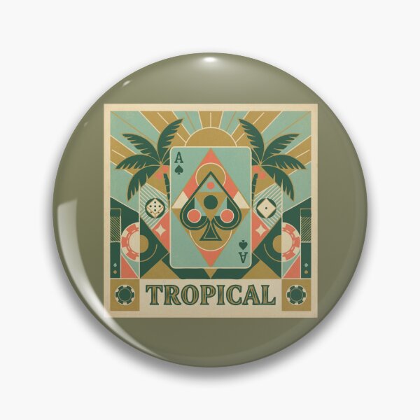 Item preview, Ace of Spades Art Deco Tropical designed and sold by Washout-Wear.