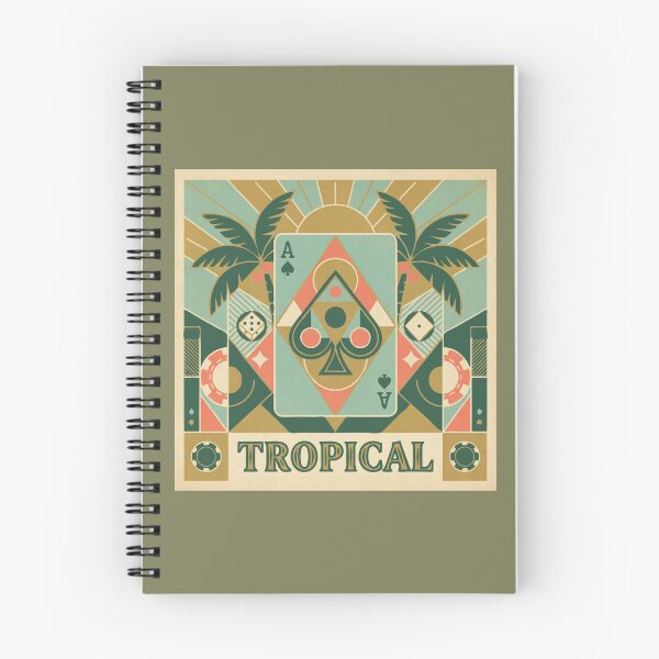 Item preview, Ace of Spades Art Deco Tropical designed and sold by Washout-Wear.