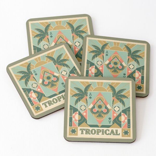 Item preview, Ace of Spades Art Deco Tropical designed and sold by Washout-Wear.