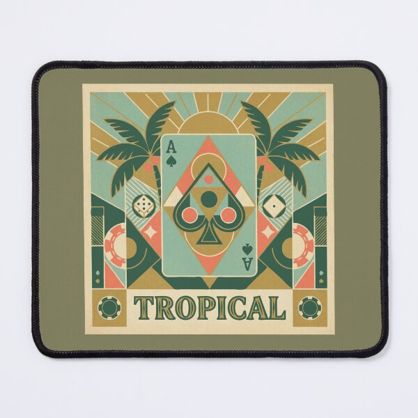 Item preview, Ace of Spades Art Deco Tropical designed and sold by Washout-Wear.