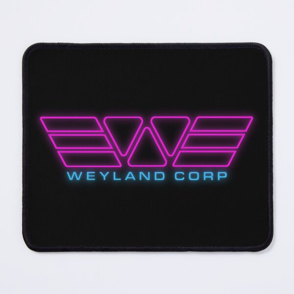 Item preview, Alien Weyland Corp Retrowave Neon Outrun Logo designed and sold by Power Up Prints.