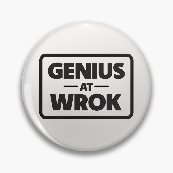 Item preview, Genius At Wrok | Funny Typo Design (Poster Version) designed and sold by Guided by Voices.