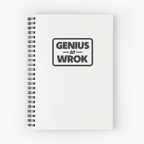 Item preview, Genius At Wrok | Funny Typo Design (Poster Version) designed and sold by Guided by Voices.