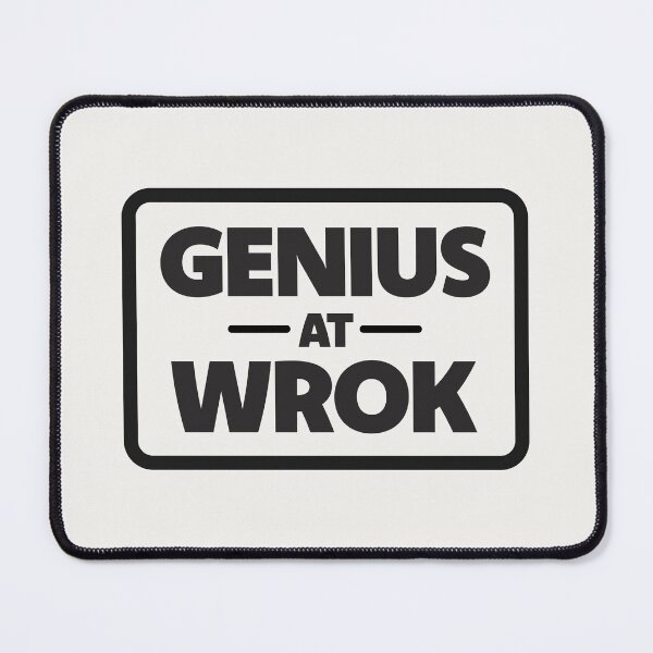 Item preview, Genius At Wrok | Funny Typo Design (Poster Version) designed and sold by Guided by Voices.