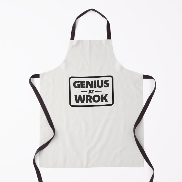 Item preview, Genius At Wrok | Funny Typo Design (Poster Version) designed and sold by Guided by Voices.