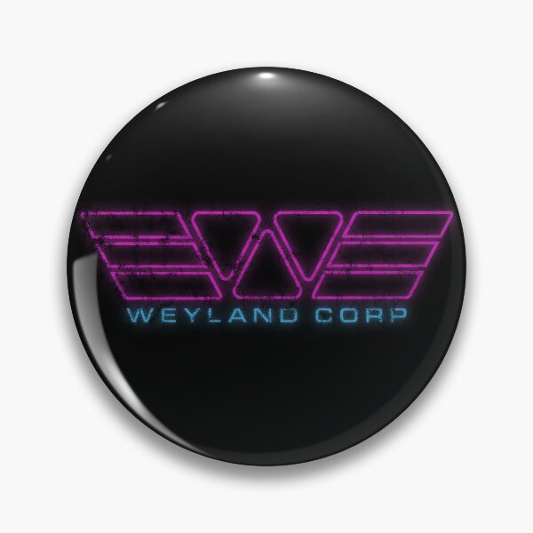 Item preview, Alien Weyland Corp Retrowave Neon Outrun Logo Distressed designed and sold by Power Up Prints.