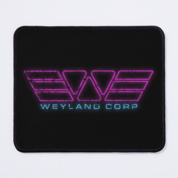 Item preview, Alien Weyland Corp Retrowave Neon Outrun Logo Distressed designed and sold by Power Up Prints.